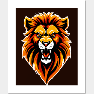 Angry Lion Posters and Art